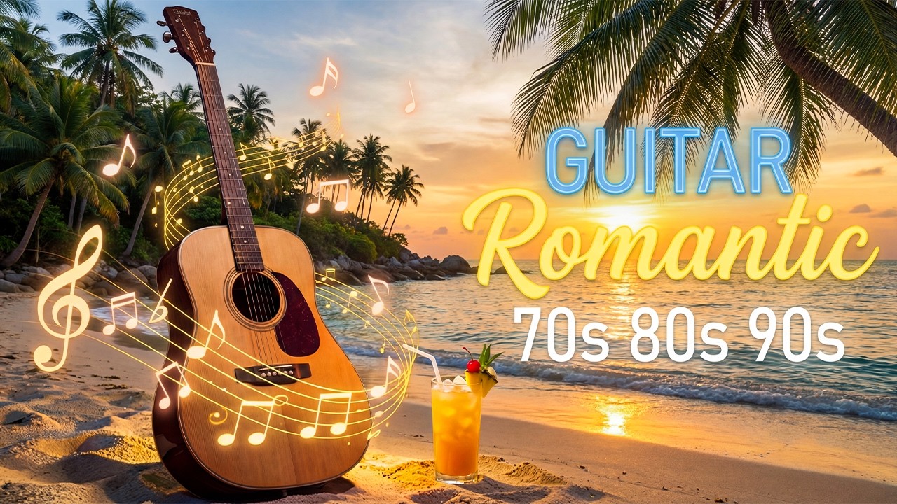 The Best Classical Instrumental Music | Drone Island Nature with Classical Guitar Serenity
