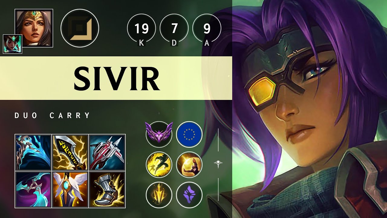 Sivir ADC vs Corki: Pentakill, Legendary - EUW Master Patch 14.23