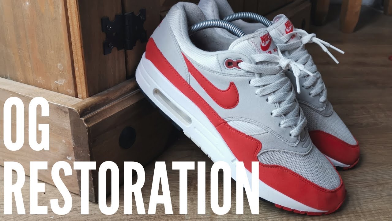 MY FIRST SNEAKER RESTORATION! | Air Max 1 OG Anniversary Red