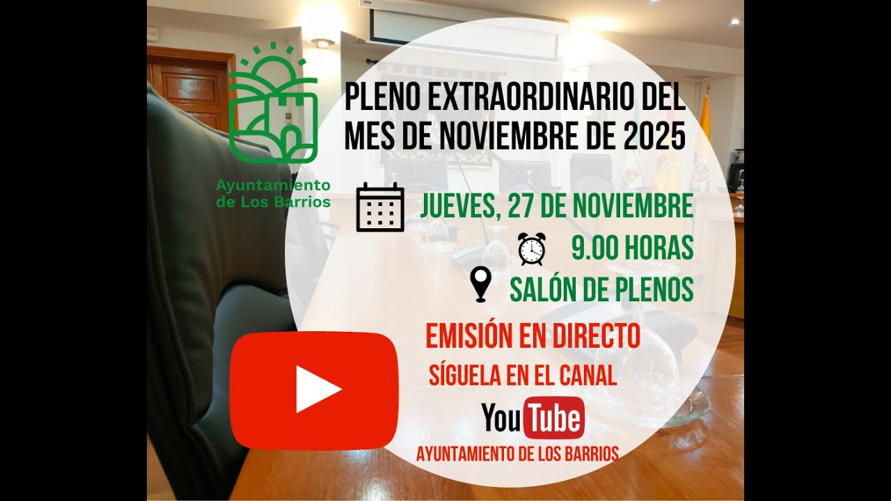 PLENO EXTRAORDINARIO DEL MES DE NOVIEMBRE 2025