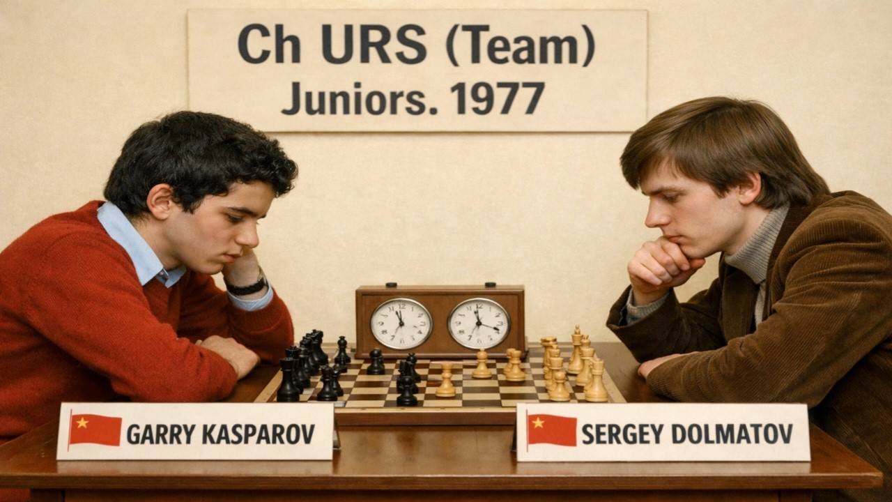 Garry Kasparov vs Sergey Dolmatov • Ch URS (team) (Junior). 1977