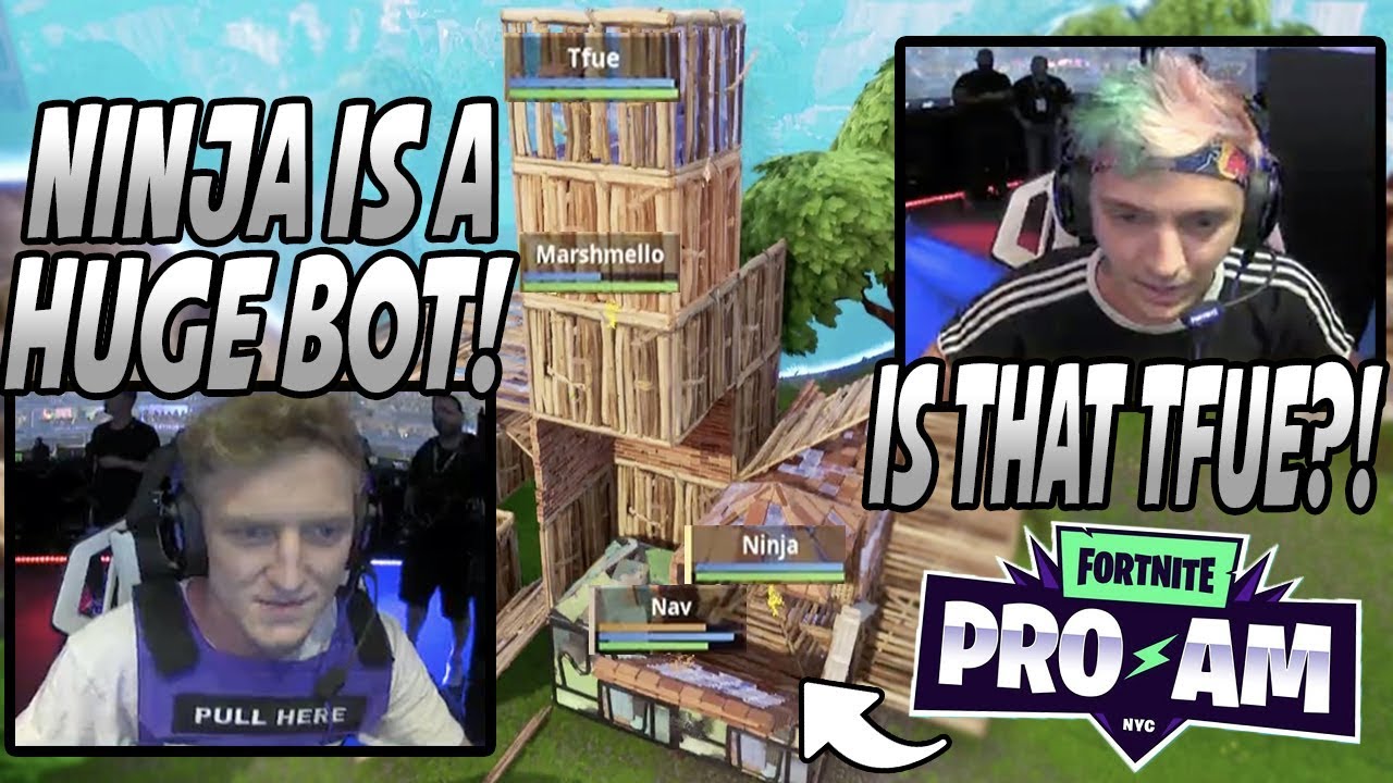 Tfue называет Ниндзя БОТОМ, а затем они нападают друг на друга в самой напряженной игре Fortnite ...