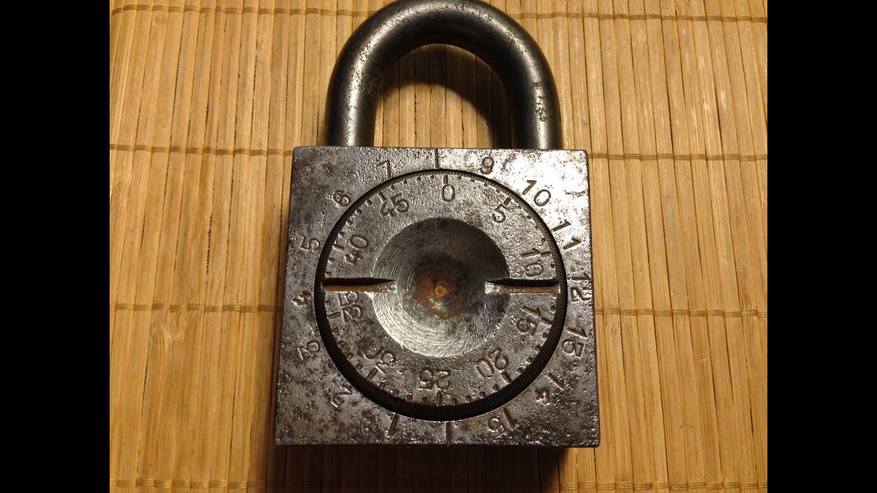 [45] Massive Vintage Combination Padlock (analysis and cracking)