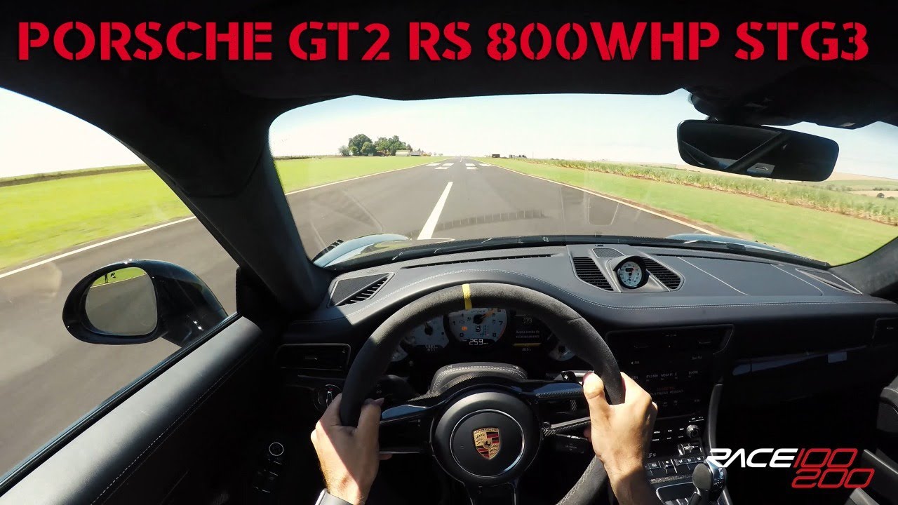 DIRIGI A PORSCHE GT2 RS STG3 DE 800WHP!!! PORSCHE GT2 RS STG3 PREPARADO NA SYVECS 100-200KM/h