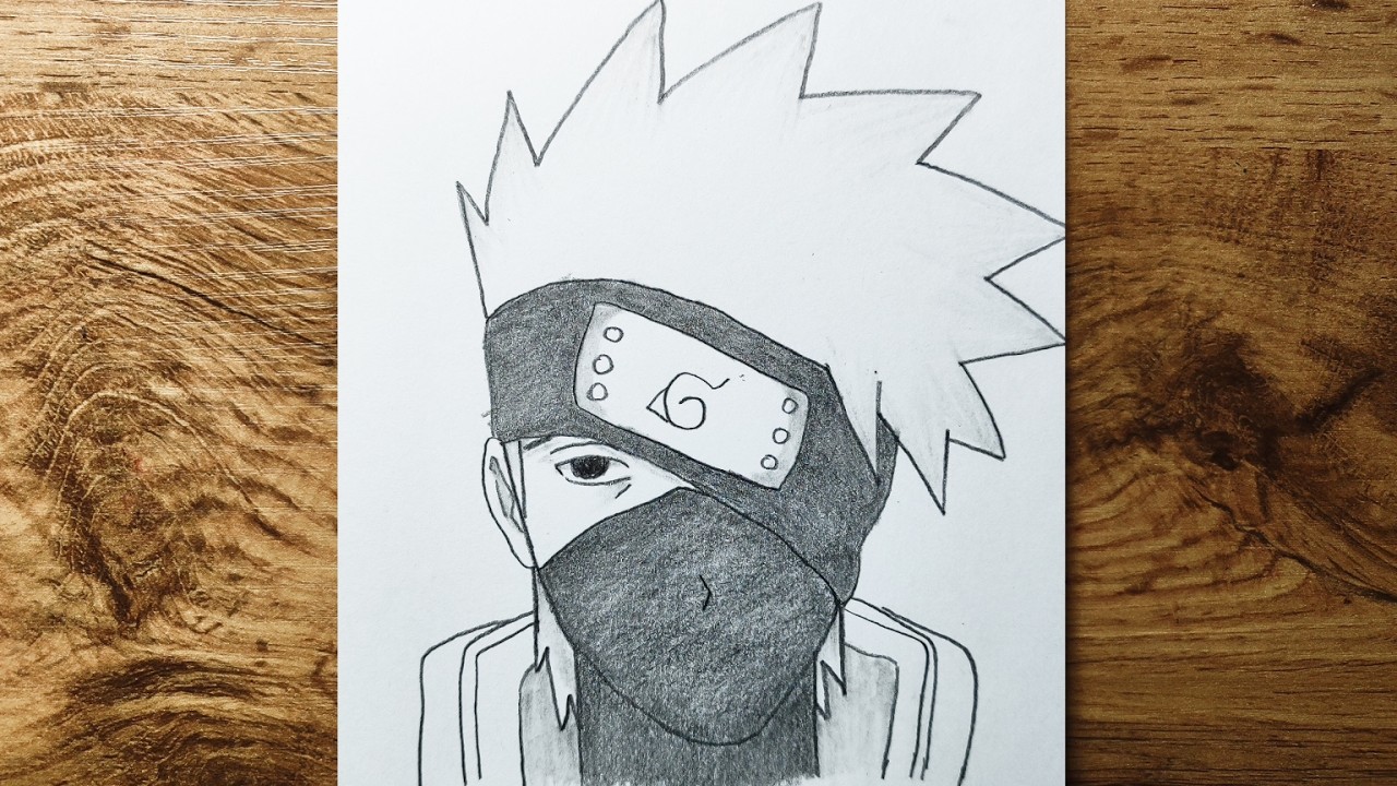 How to Draw Kakashi Hatake Easy Step by Step | Anime Drawing Tutorial