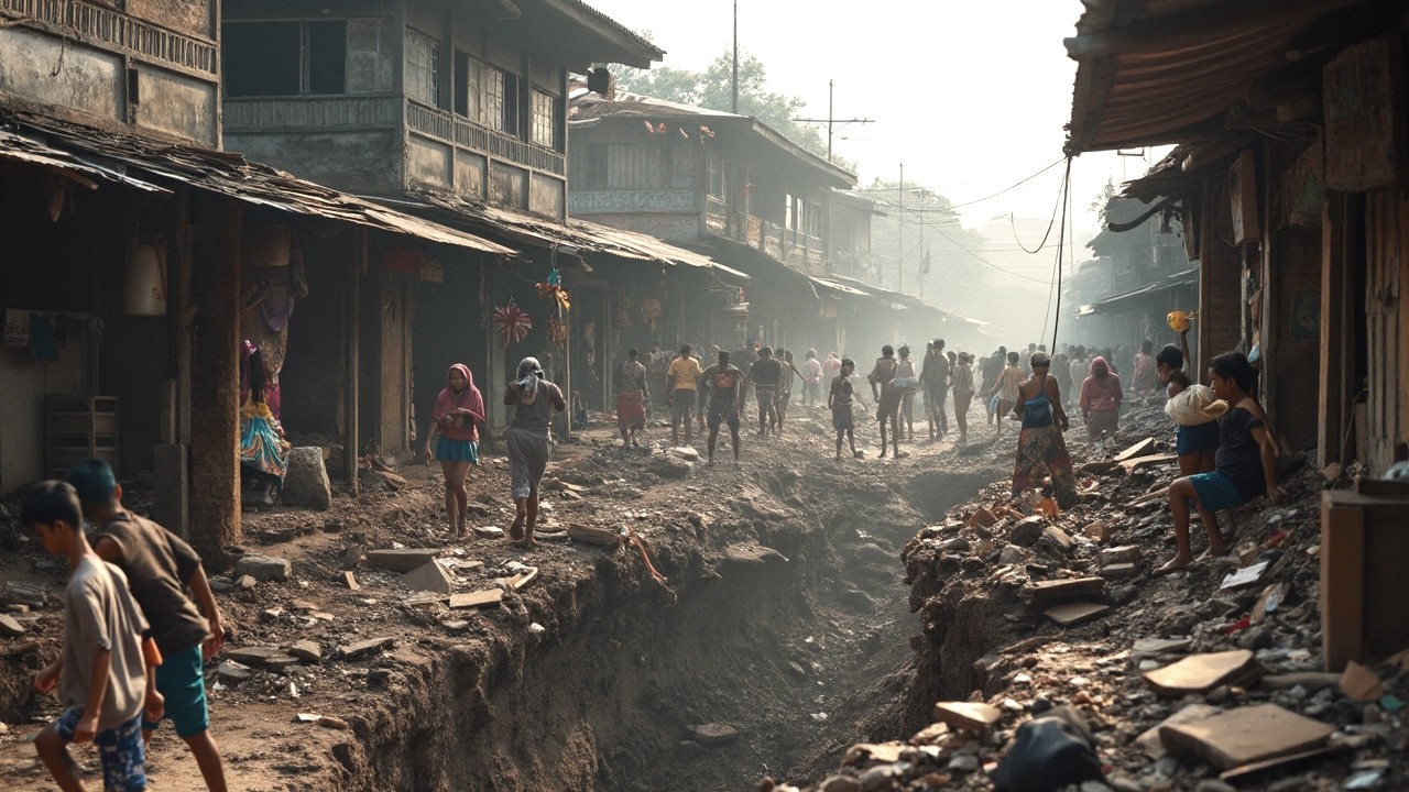 M5 Earthquake enough to tear houses apart! Bandung Regency, Indonesia.
