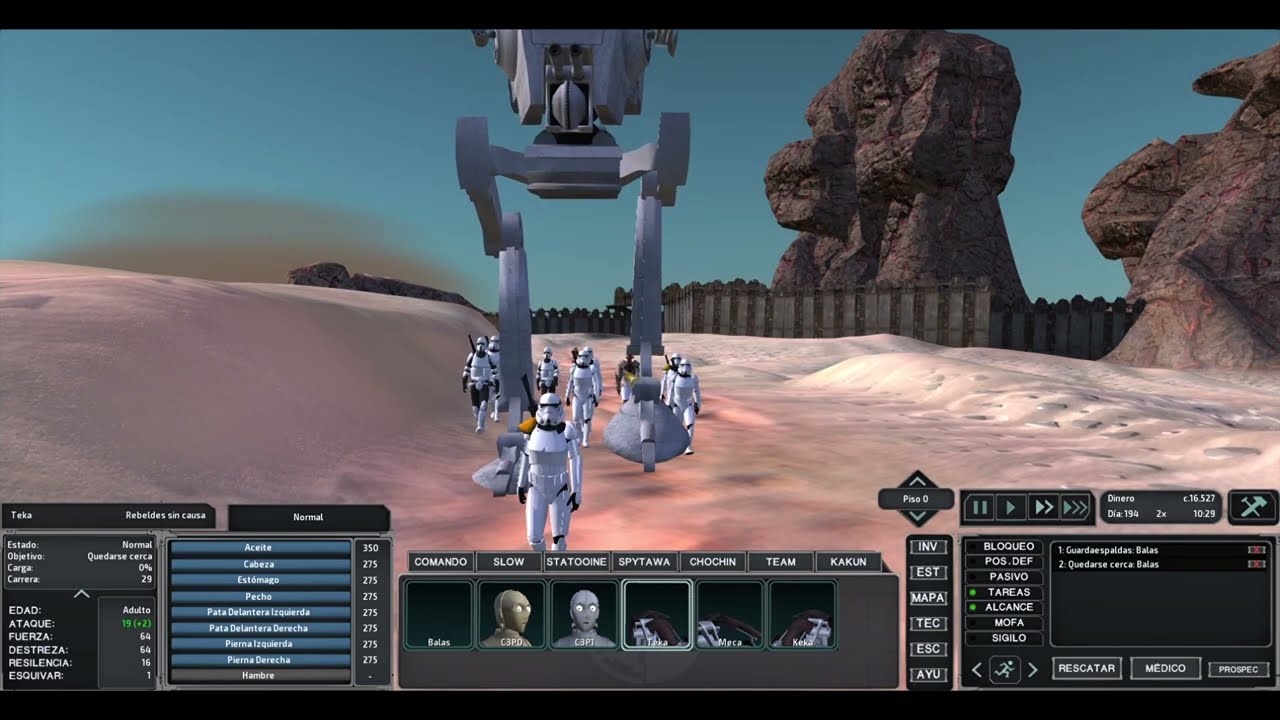 Kenshi - Project Kathun: Showcase AT-ST Imperial Patrols & Droideka