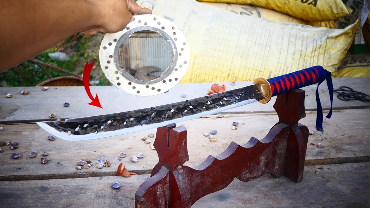 Turning Broken Sprocket Into A Very Beautiful Sword