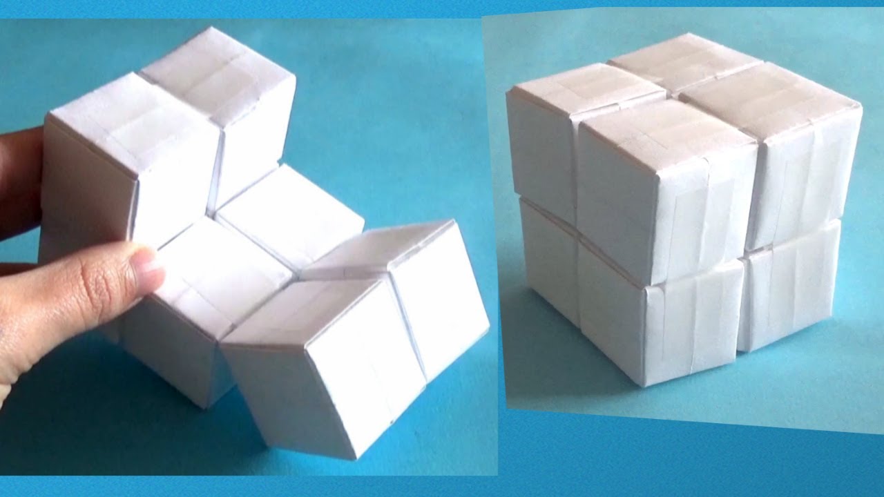 CUBO INFINITO de papel paso a paso y fácil de hacer