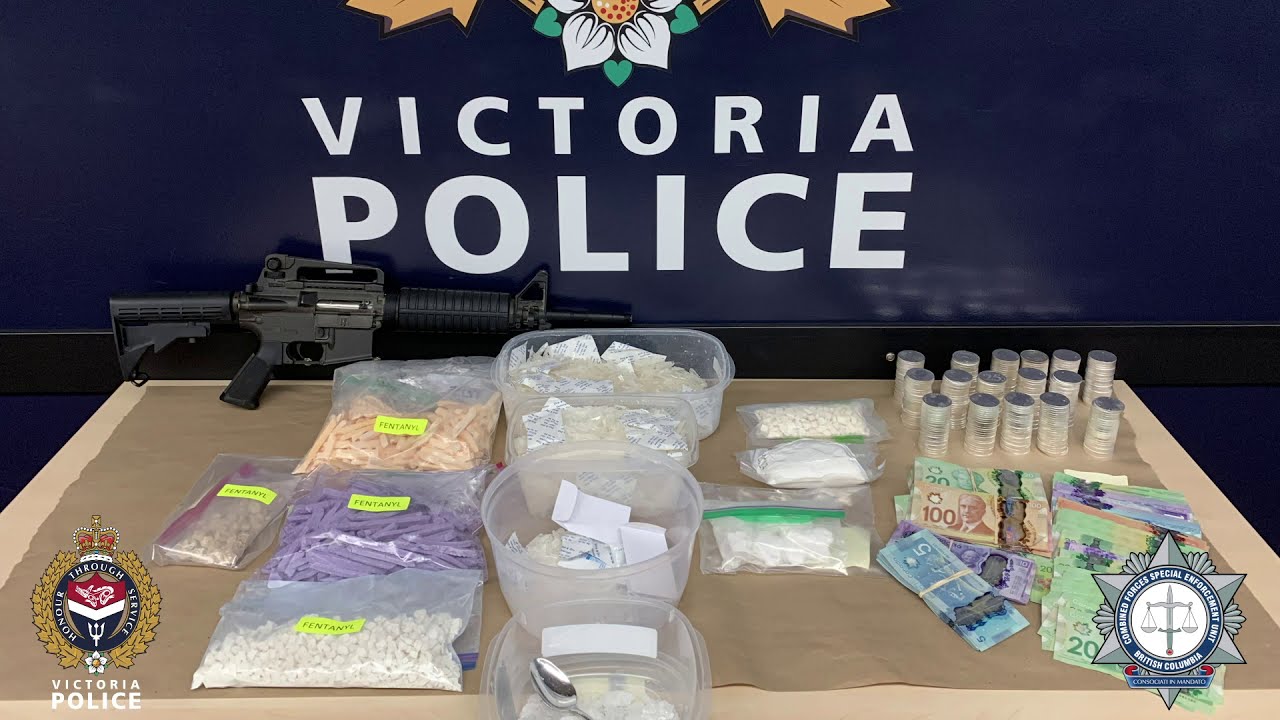 $30,000,000 in Fentanyl, Drugs, Cash & Firearms Seized in Joint VicPD Strike Force, CFSEU-BC Project