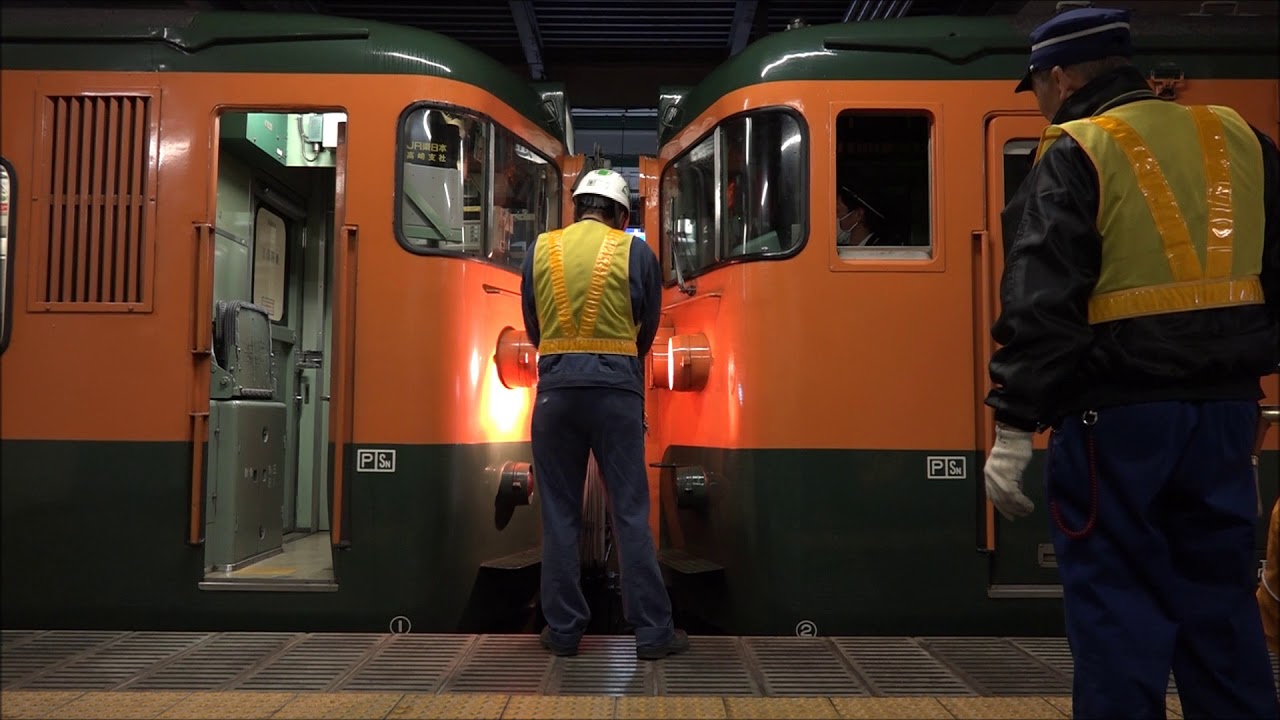 【惜別　高崎車両センター115系】新前橋駅増結作業　756M
