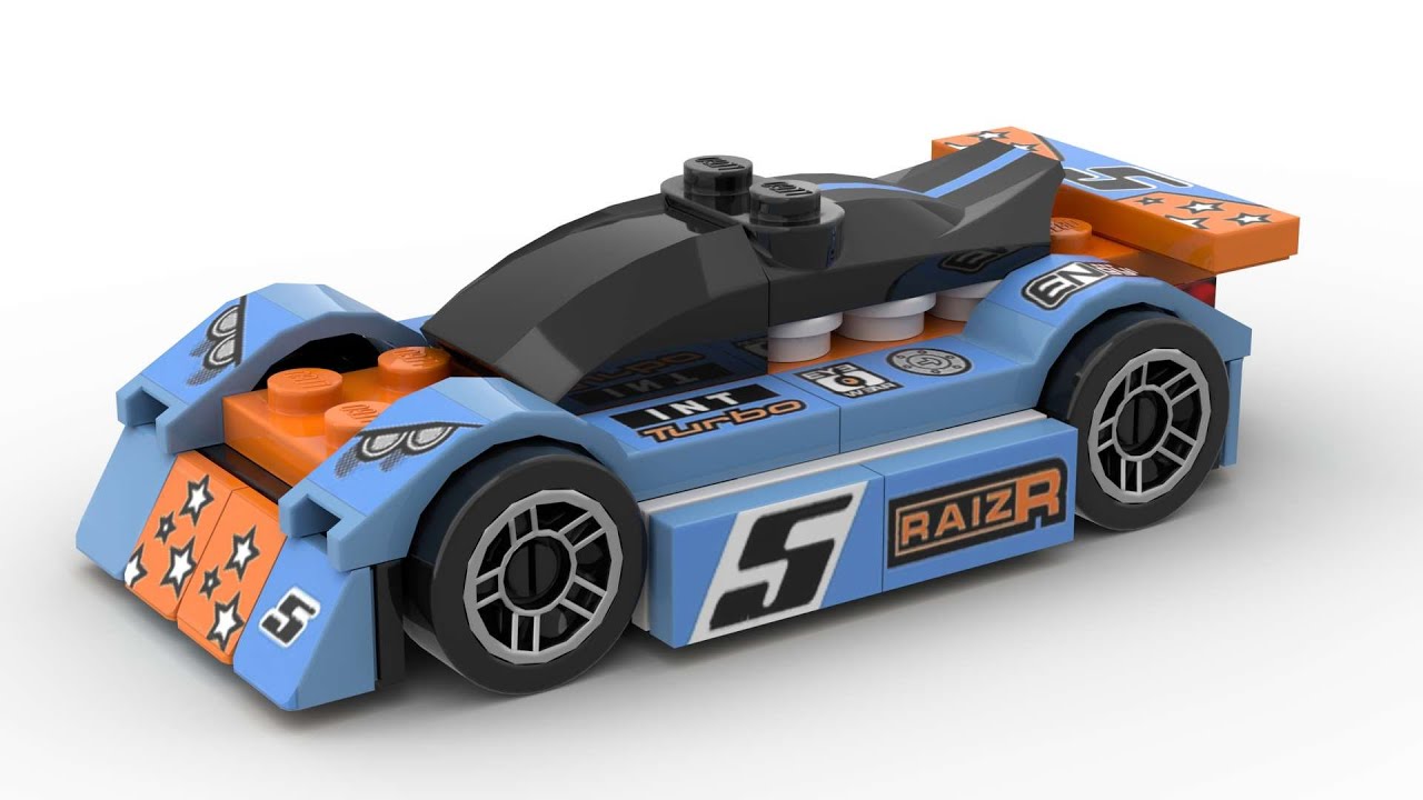 Lego 8193 Blue Bullet Speed Build Studio Bricklink LDD by PLegoBB