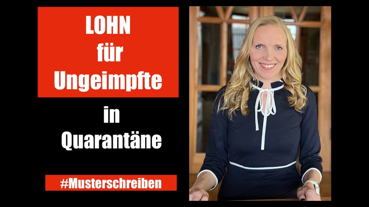 Lohn für Ungeimpfte in Quarantäne
