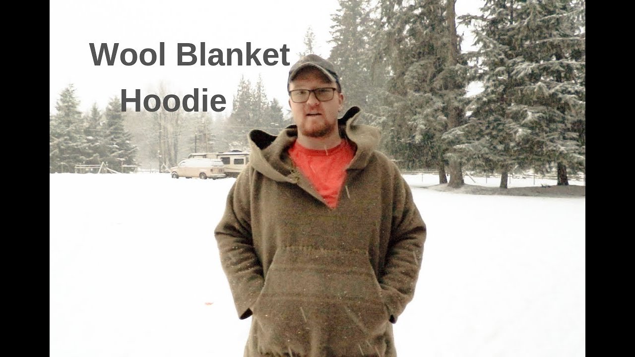 Making a wool blanket shirt