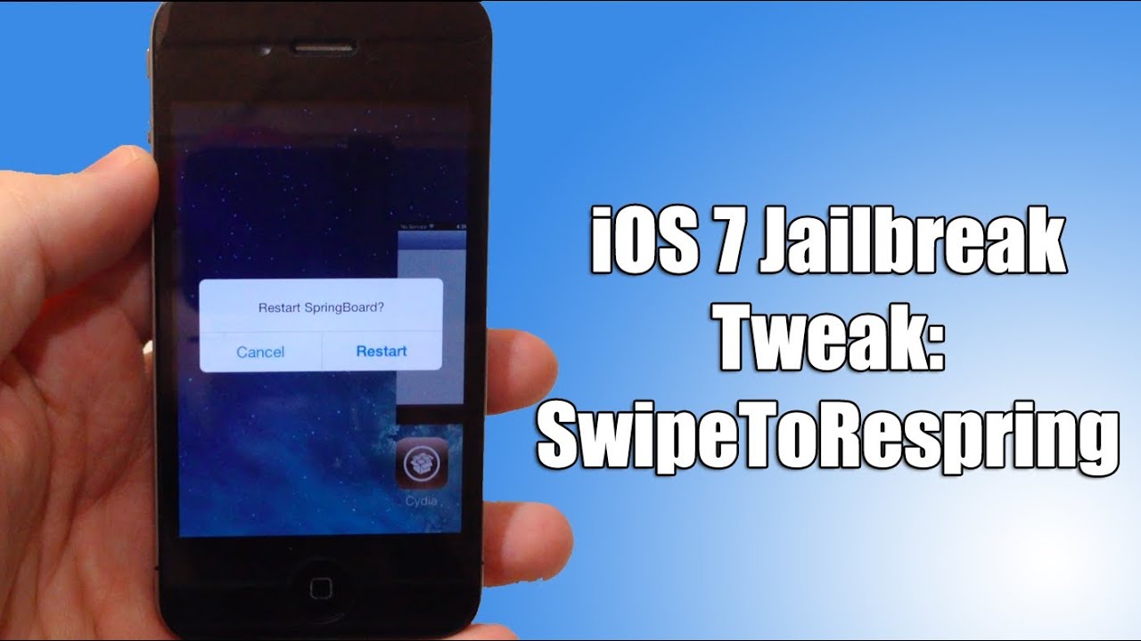 iOS 7 Jailbreak Tweak: SwipeToRespring