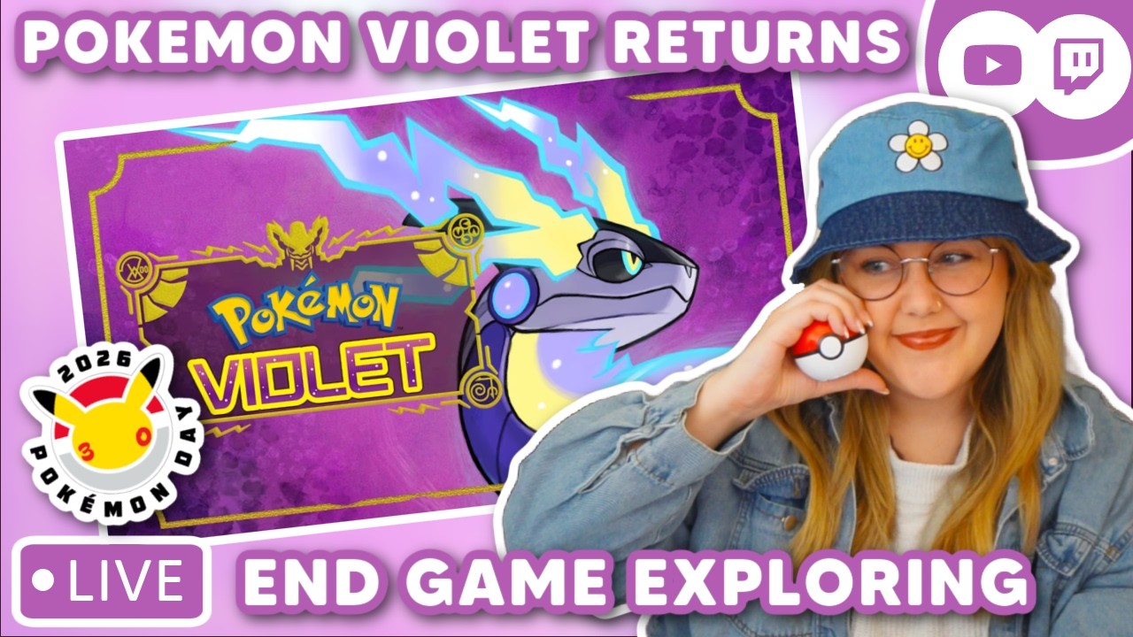 returning to pokémon violet after 3 years [end game] HAPPY PKMN DAY 💜streamed 2/27/26