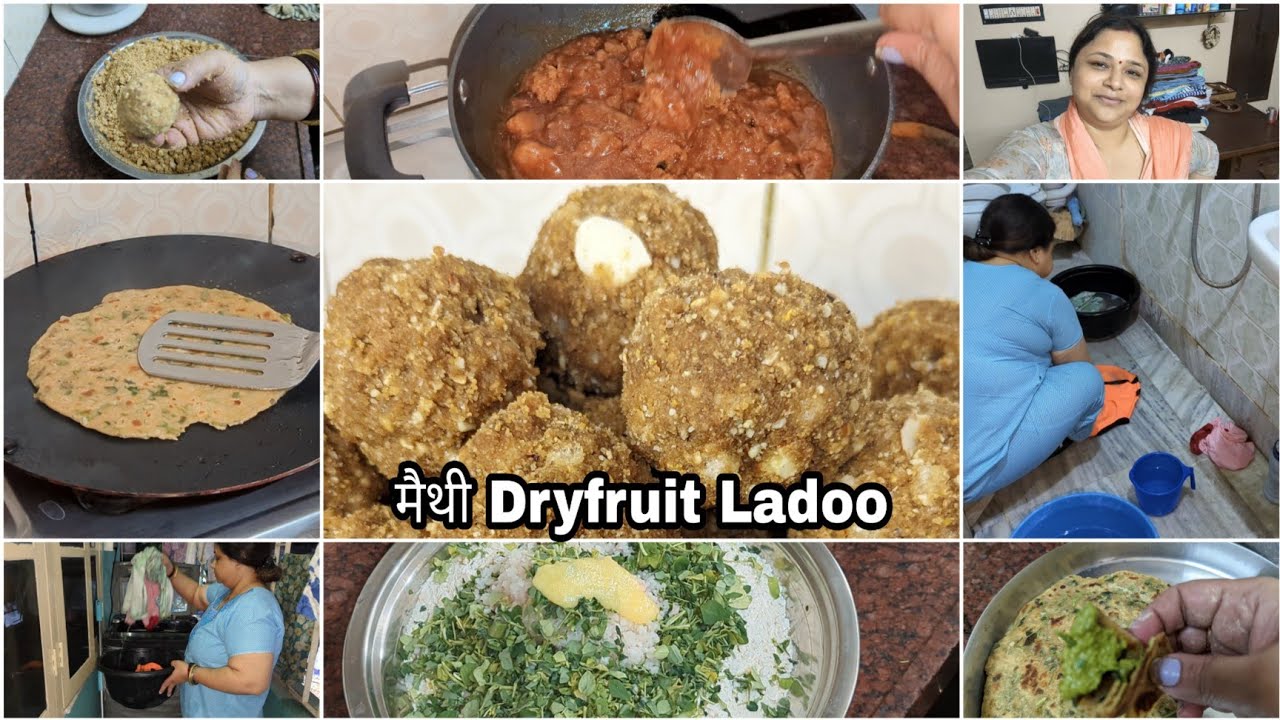 सेहत से भरपूर मैथी DRYFRUIT LADOO with all TIPS AND TRICK ||मैथी, बथुआ, मूली Mix Paratha Easy Recipe