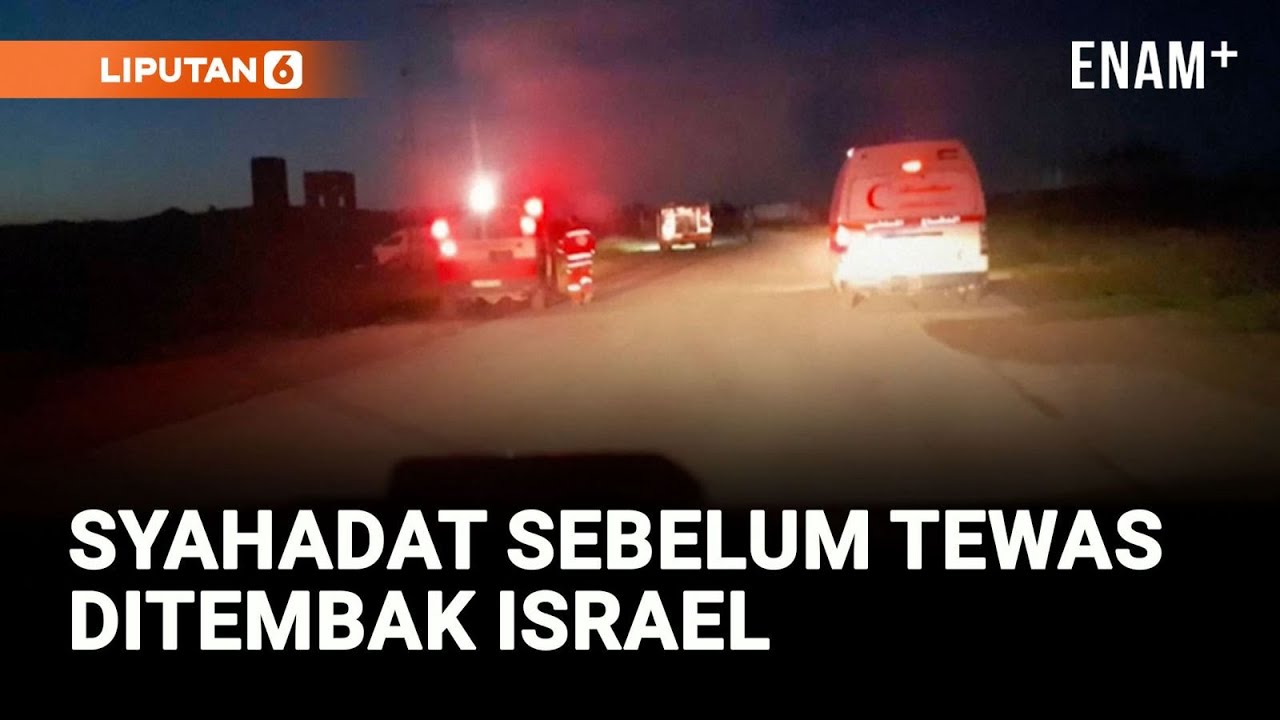 Tragis, Video Terakhir Paramedis Sebelum Tewas Ditembak Israel | Liputan6