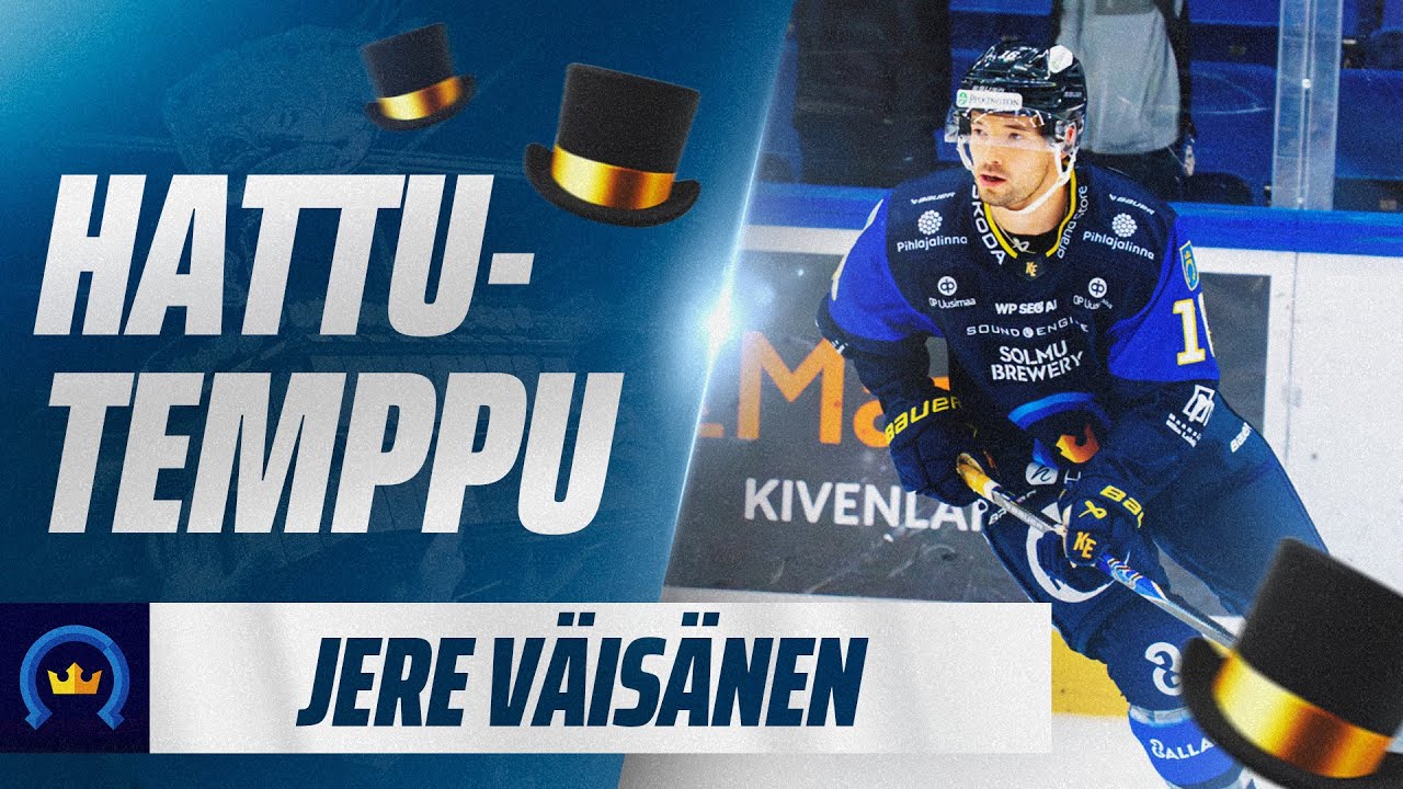 Kiekko-Espoon Jere V&auml;s&auml;nen iski hattutempun!