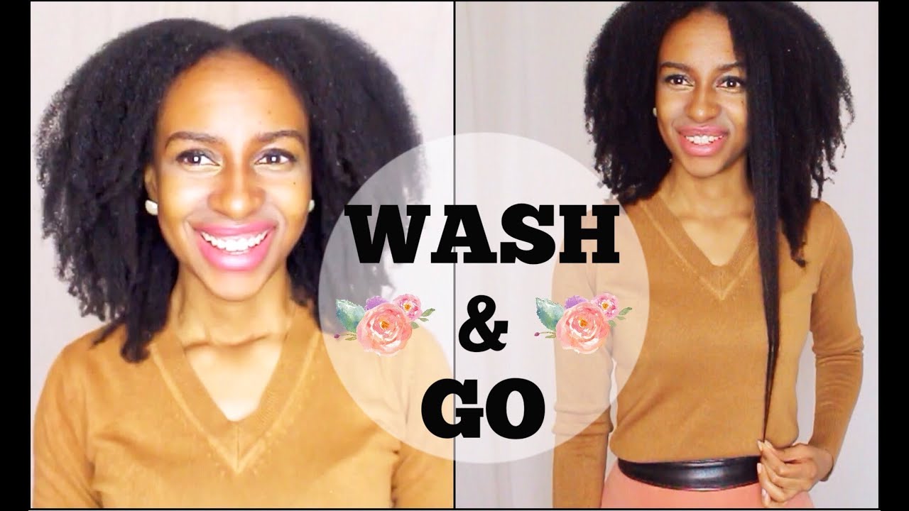 WASH & GO on 4c Natural Hair (water only wash update)
