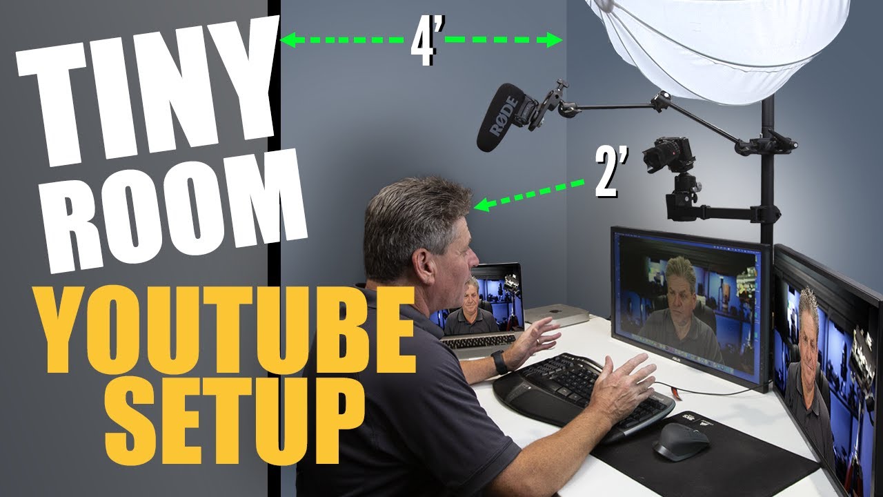Создание студии YouTube в крошечной комнате