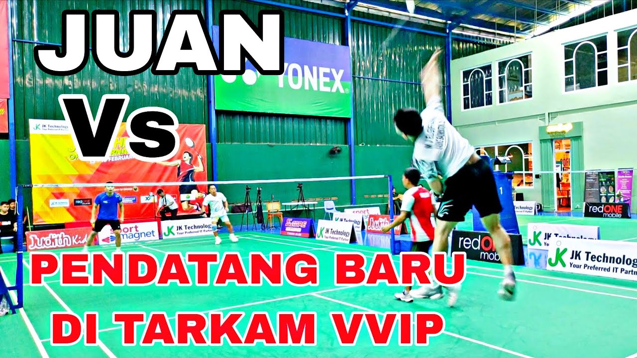 ERWIN RENDANA COBA TURUN DI TARKAM VVIP GENDONGAN || Turnamen Jk Technology Open Gor Tontowi Ahmad 