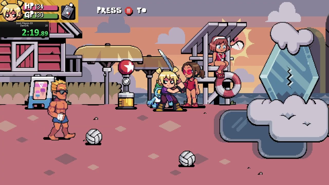 Scott Pilgrim EX: Demo Speedrun 6:10 (Former WR)
