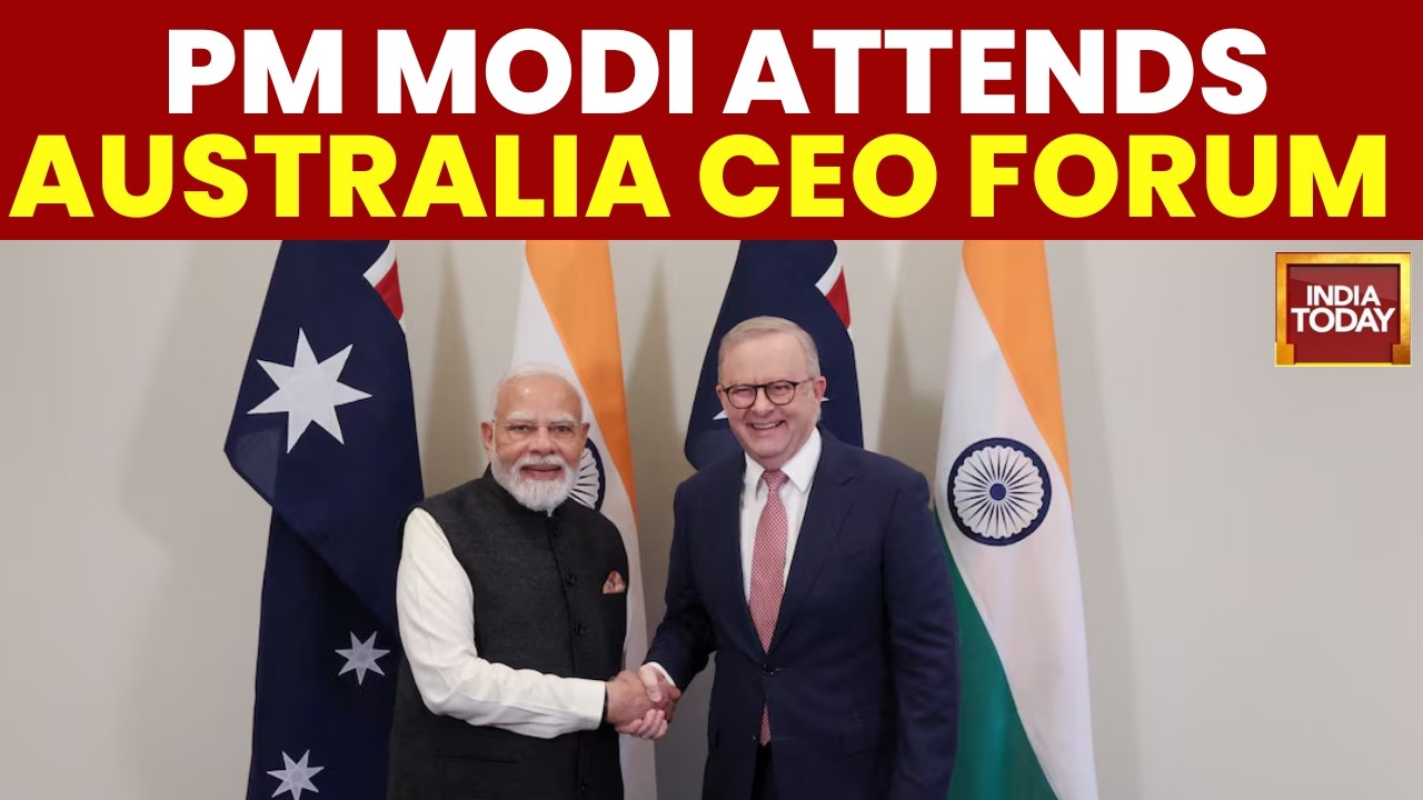 PM Narendra Modi Addresses Australia CEO Forum On Clean Energy And Nuclear Partnerships