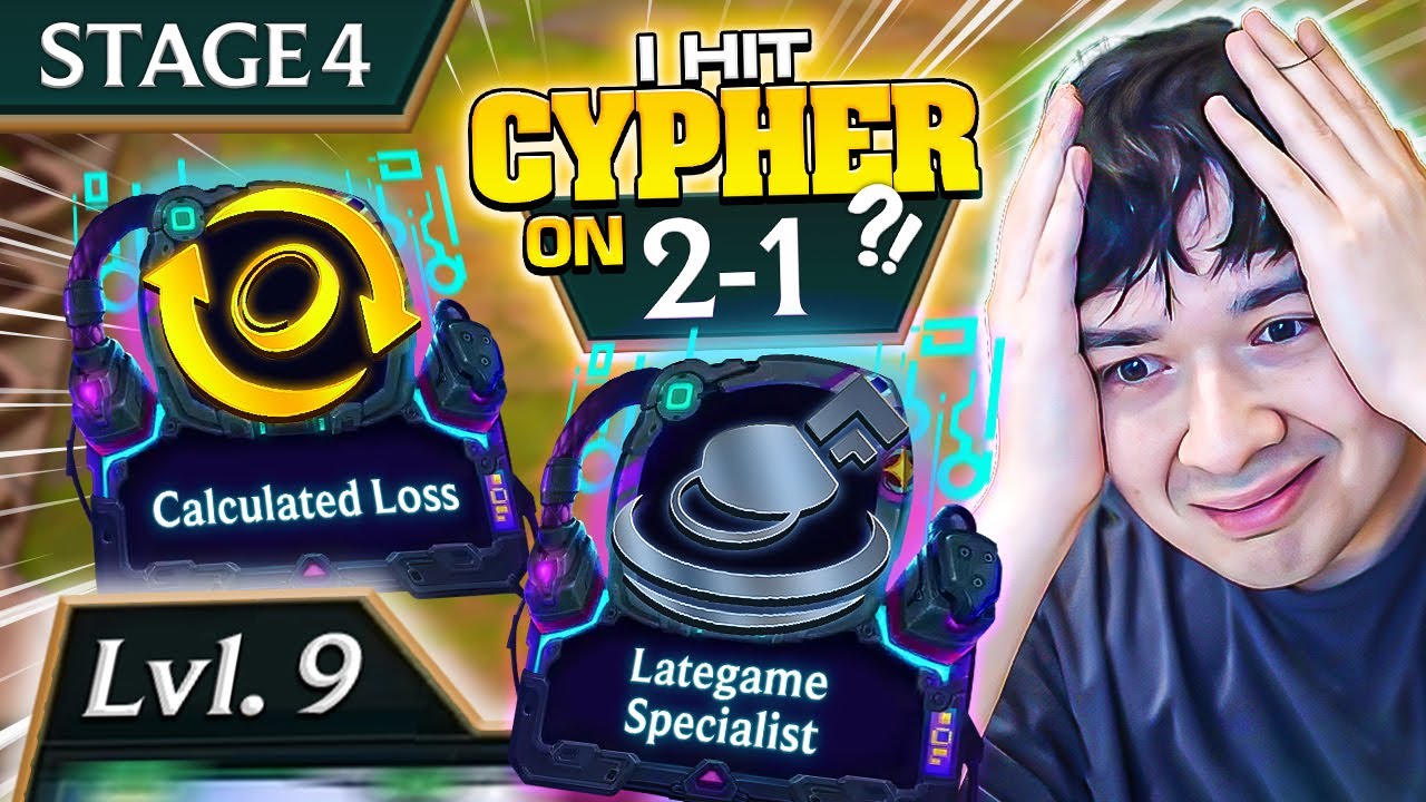At 2-1 I Had CYPHER With Two Of The BEST Possible Augments I Set 14 TFT