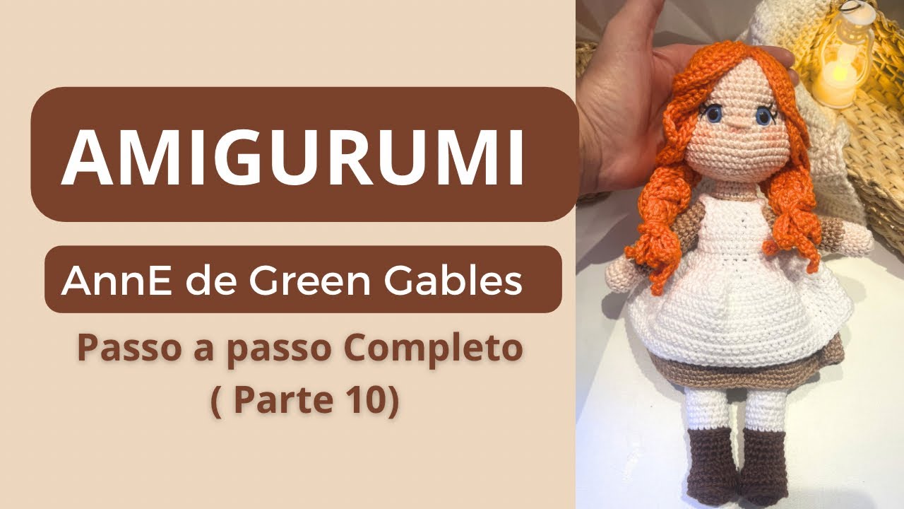 Boneca AnnE em crochê | Amigurumi | passo a passo | Pescoço