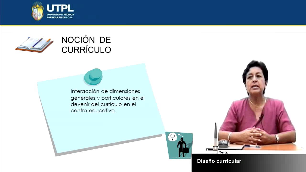 UTPL DISEÑO CURRICULAR [(CCEE)(PEDAGOGÍA GENERAL)]