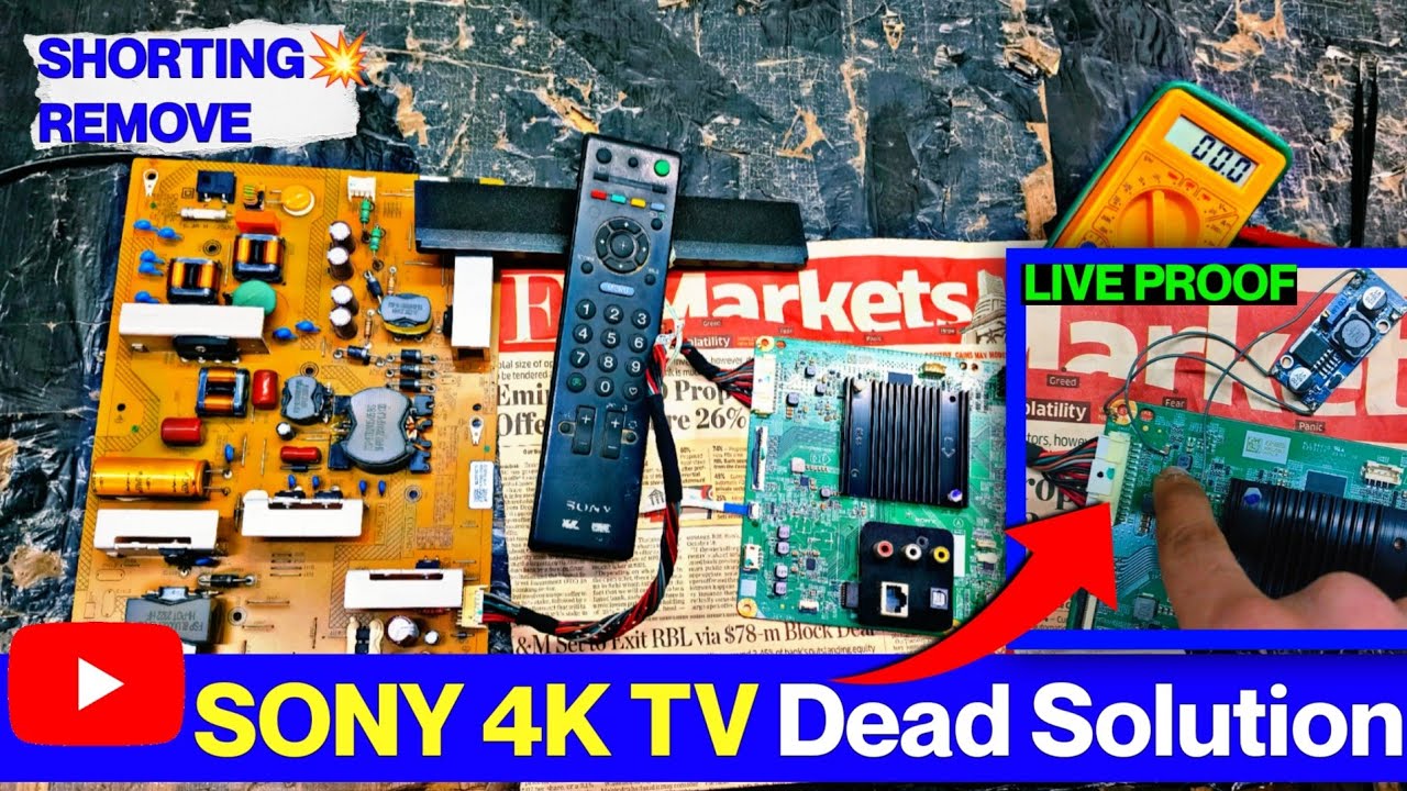 Sony KD-55X75L 4K TV Dead Problem Solution | No Power Repair | Full Shorting💥Remove 100% Woking