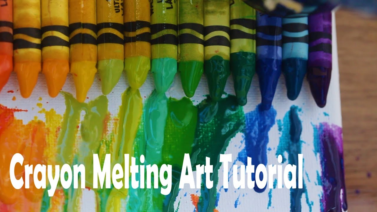 Crayon Melting Art Tutorial