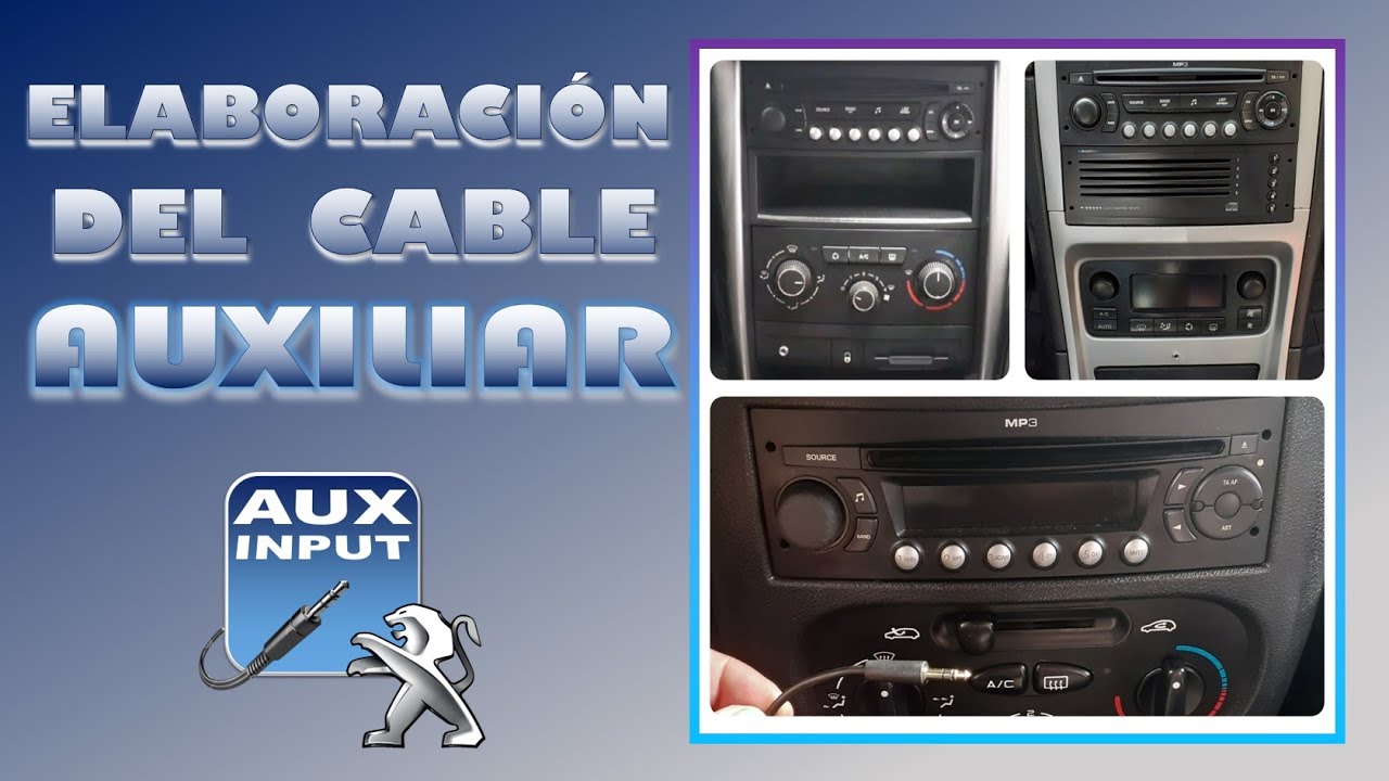 🏎️ 🦁 #Peugeot | 🔊🔊 Como elaborar el #CableAUXILIAR Stereo RD4 Parte II