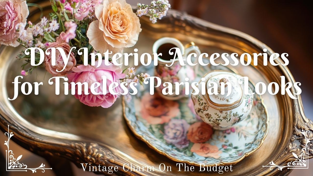 Vintage Charm On The Budget: DIY Interior Accessories for Timeless Parisian Looks