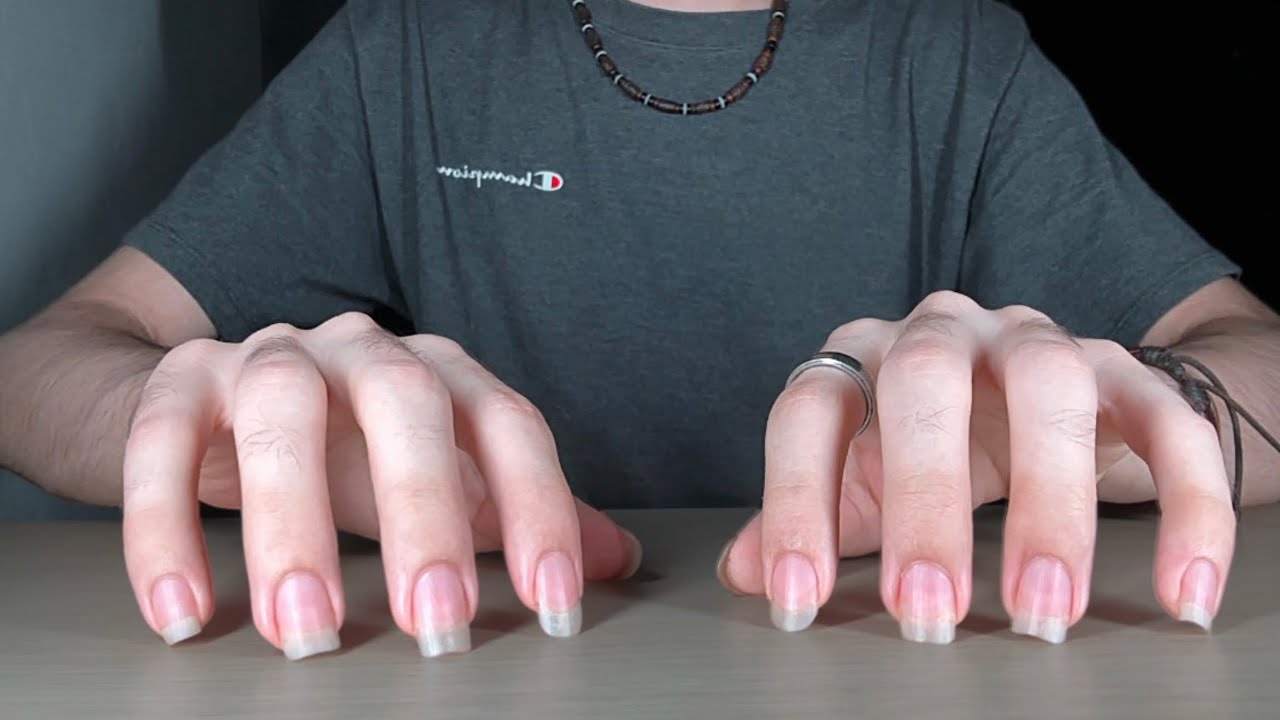 ASMR Table Tapping & Scratching (Different Nails) - lofi