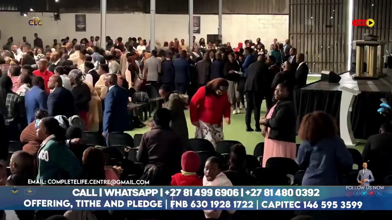 THIS IS A LIVE BROADCAST OF THE SUNDAY SERVICE WITH SIR ANELE HELI OF COMPLETE LIFE CENTRE IN 7 LANZ
