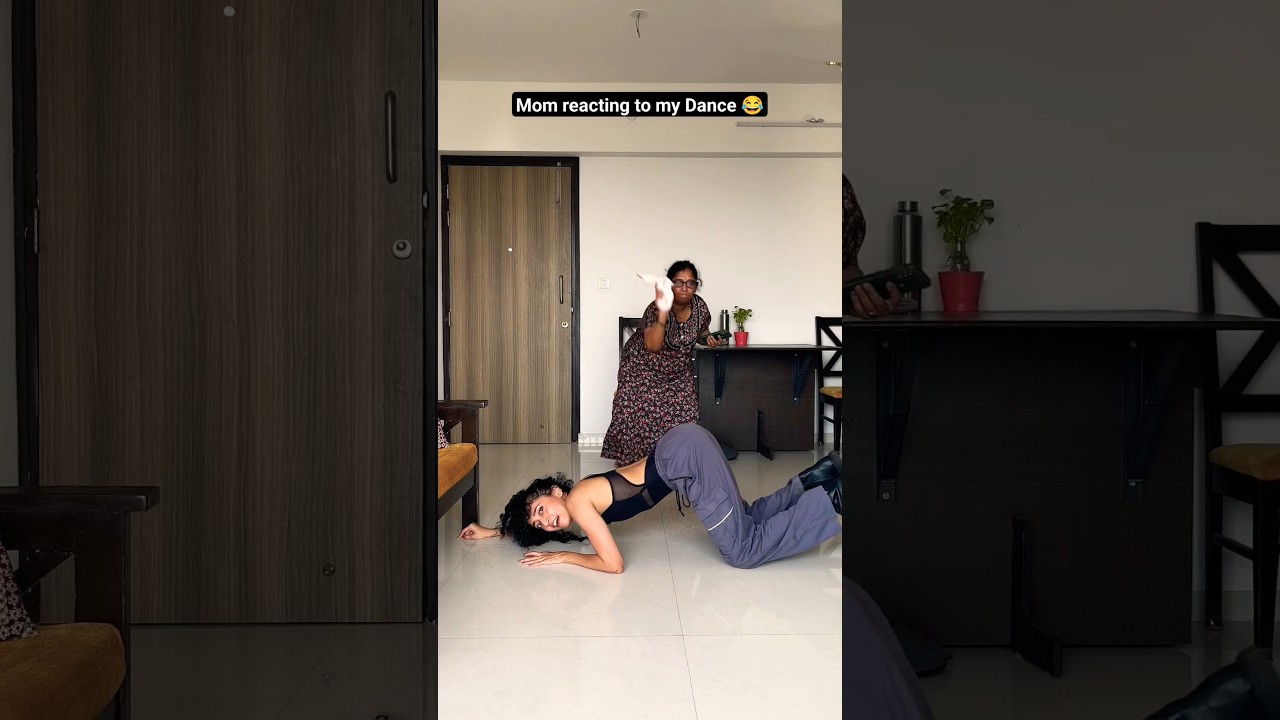 Mom reacting to my One of the girls Dance Challenge 😂 #Shorts #DanceChallenge