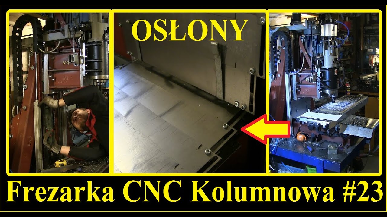 Frezarka CNC Kolumnowa #23 Osłony śrub, prowadnic -żaluzje, harmonijki, teleskopowe nie tylko do CNC