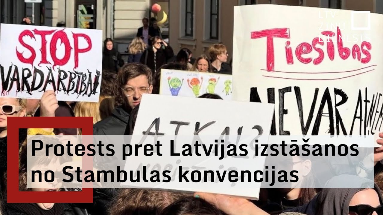 Protests pret izstā&scaron;anos no Stambulas konvencijas