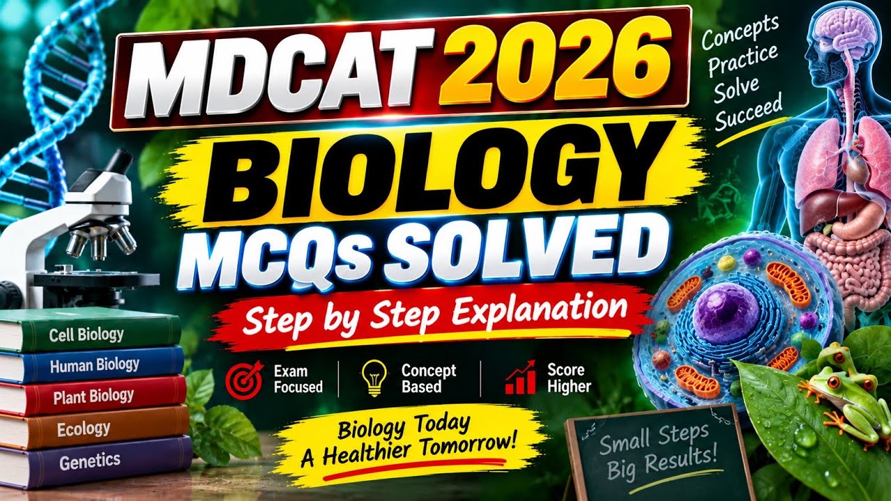UHS MDCAT 2026 original biology paper | UHS 2026 original paper | Solved UHS MDCAT 2026 paper