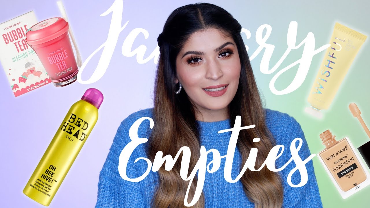 January 2022 Empties + Mini Reviews | Shreya Jain
