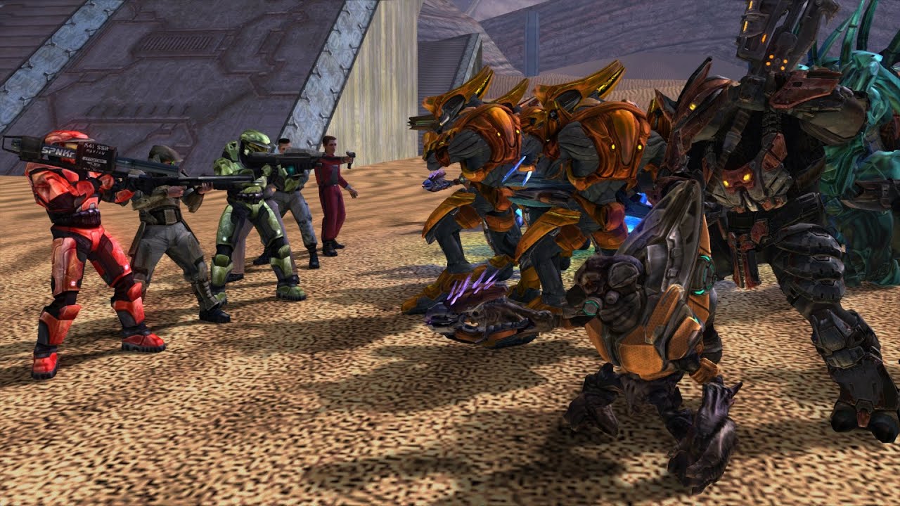 Halo 1 Marines VS. Halo Reach Covenant