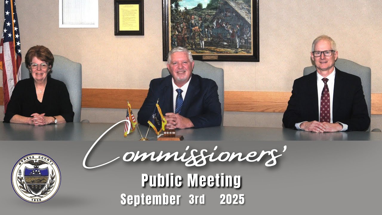 Commissioners Public Meeting- September 3rd, 2025