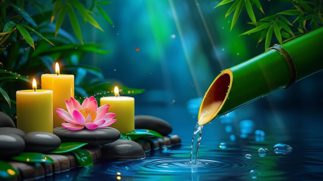 Midnight Zen Garden  Deep Sleep Music with Bamboo Water Sounds