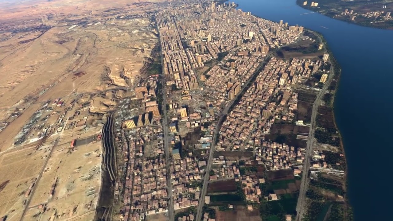 مدينة دير الزرو السورية تصوير درون