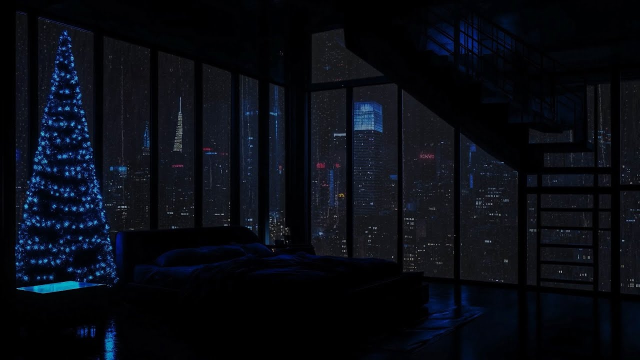 Sleep Well in a Quiet Apartment | Peaceful Rainy Night in the City | Recharge Your Energy