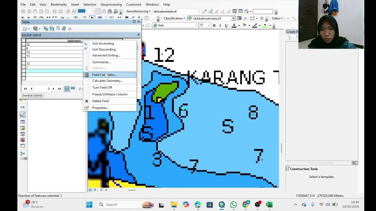 Pengolahan Data Batimetri Praktikum Oseanografi Fisika
