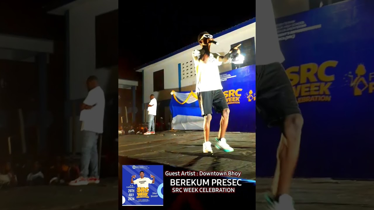 Wow 🔥see how Downtown Bhoy Performed live at BEREKUM PRESBYTERIAN SENIOR HIGH SCHOOL (PRESEC) #SRC
