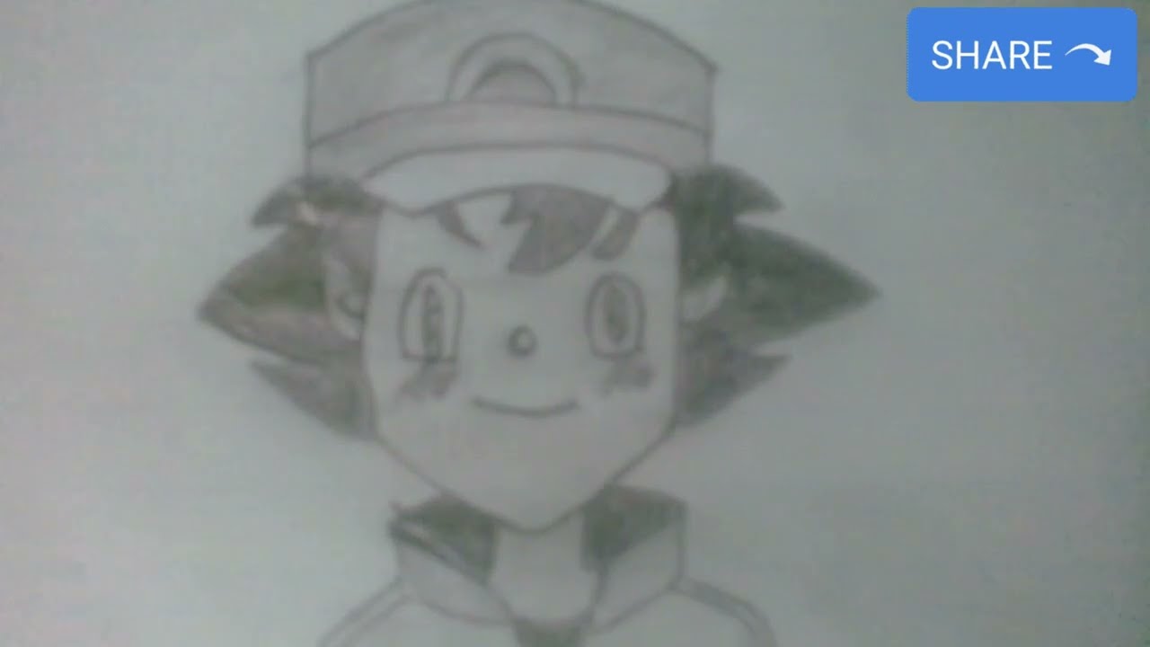 How to draw Ash Ketcam.